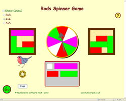 Early Maths: Rods Spinner Game
