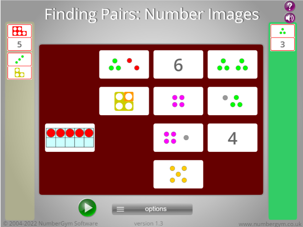 Pairs: Number Images